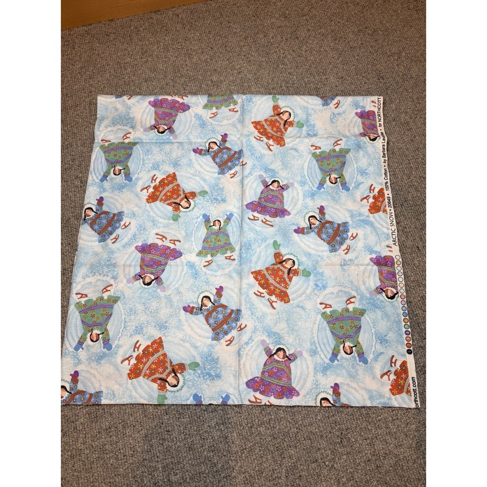 BARBARA LAVALLEE ARCTIC SNOW SEW COTTON ESKIMO 36 x 44" Northcott